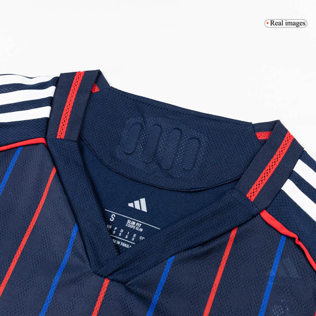 Auténtica camiseta de fútbol visitante del Olympique Lyonnais 25/26 azul marino