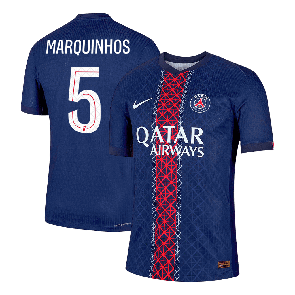 PSG MARQUINHOS #5 Home Soccer Jersey Authentic 2025/26 - Football Shirt | SmartJerseys | Official Quality