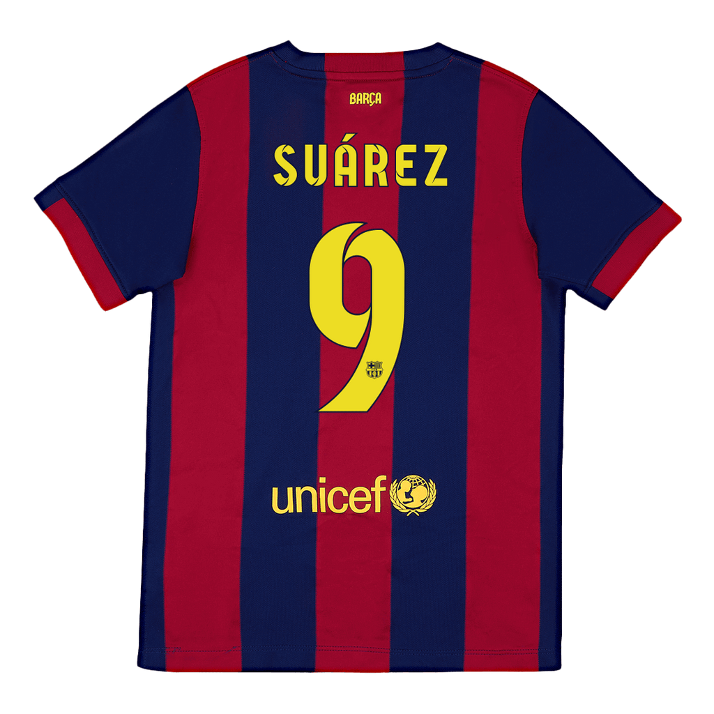 Barcelona SUÁREZ #9 Home Soccer Jersey Retro 2014/15 - Football Shirt | SmartJerseys | Official Quality