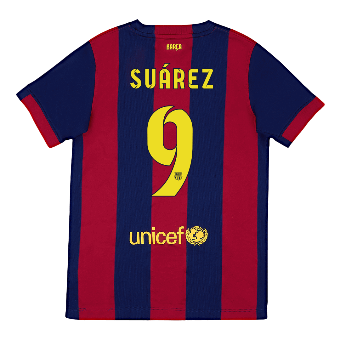 Barcelona SUÁREZ #9 Home Soccer Jersey Retro 2014/15 - Football Shirt | SmartJerseys | Official Quality