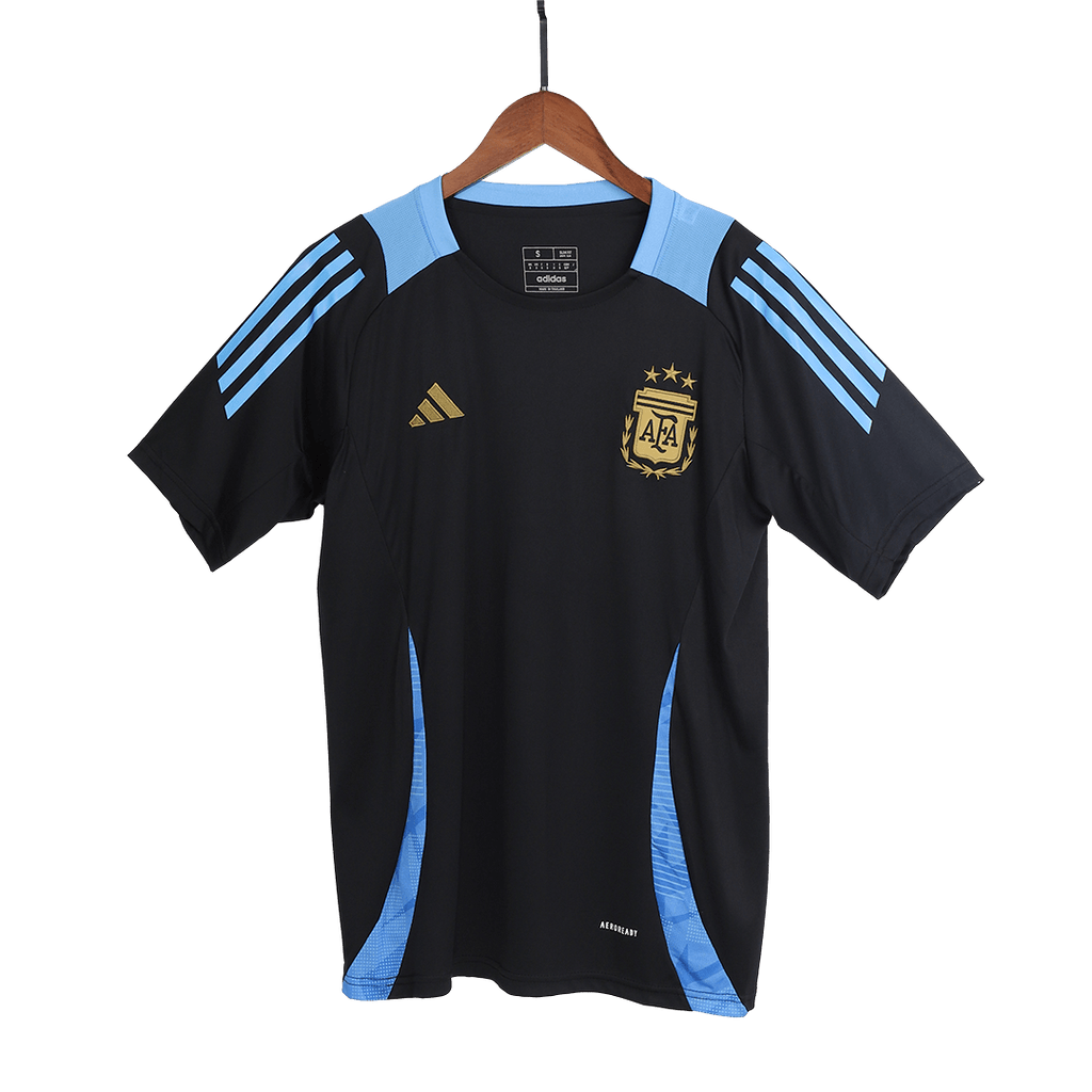 Camiseta de entrenamiento prepartido de Argentina para la Copa América 2024 - Negra