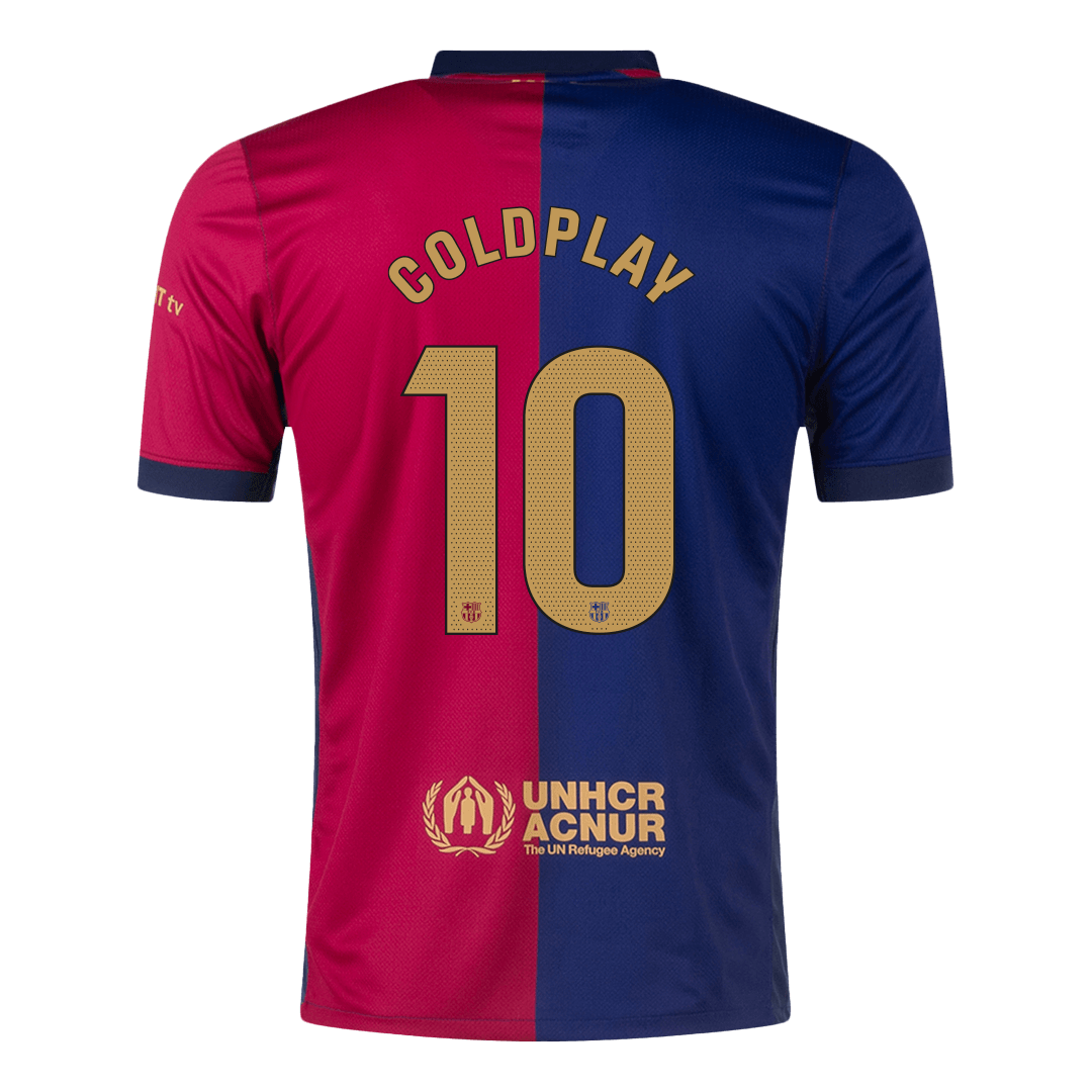 Camiseta de fútbol local del Barcelona COLDPLAY #10 2024/25