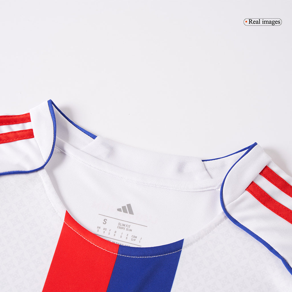 Maillot de football domicile de l'Olympique Lyonnais 2025/26