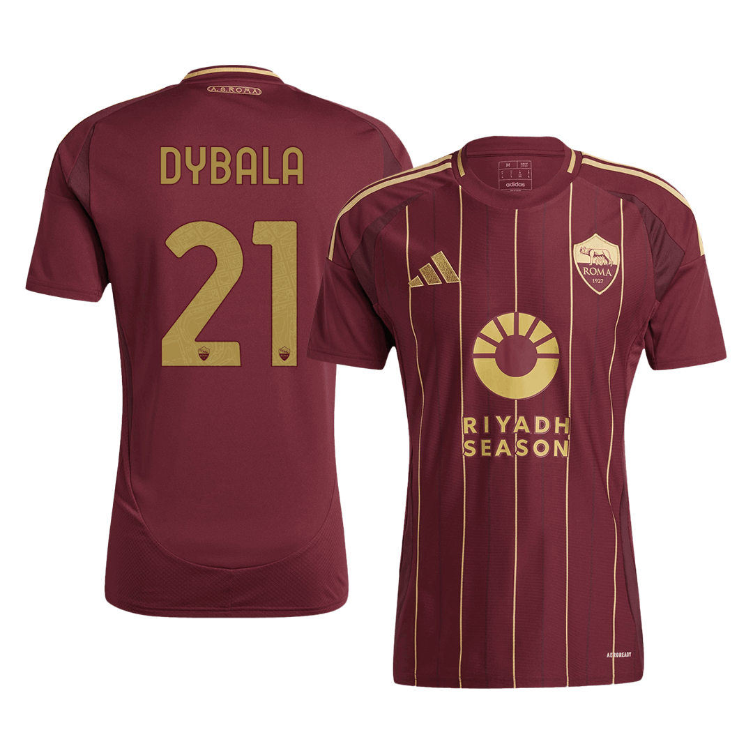 Roma DYBALA #21 Home Soccer Jersey 2024/25 - Football Shirt | SmartJerseys | Official Quality
