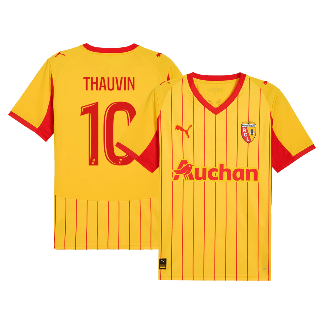RC Lens THAUVIN #10 Home Soccer Jersey 2025/26