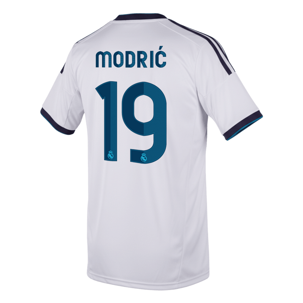 MODRIĆ #19 Retro 2012/13 Real Madrid Home Soccer Jersey White
