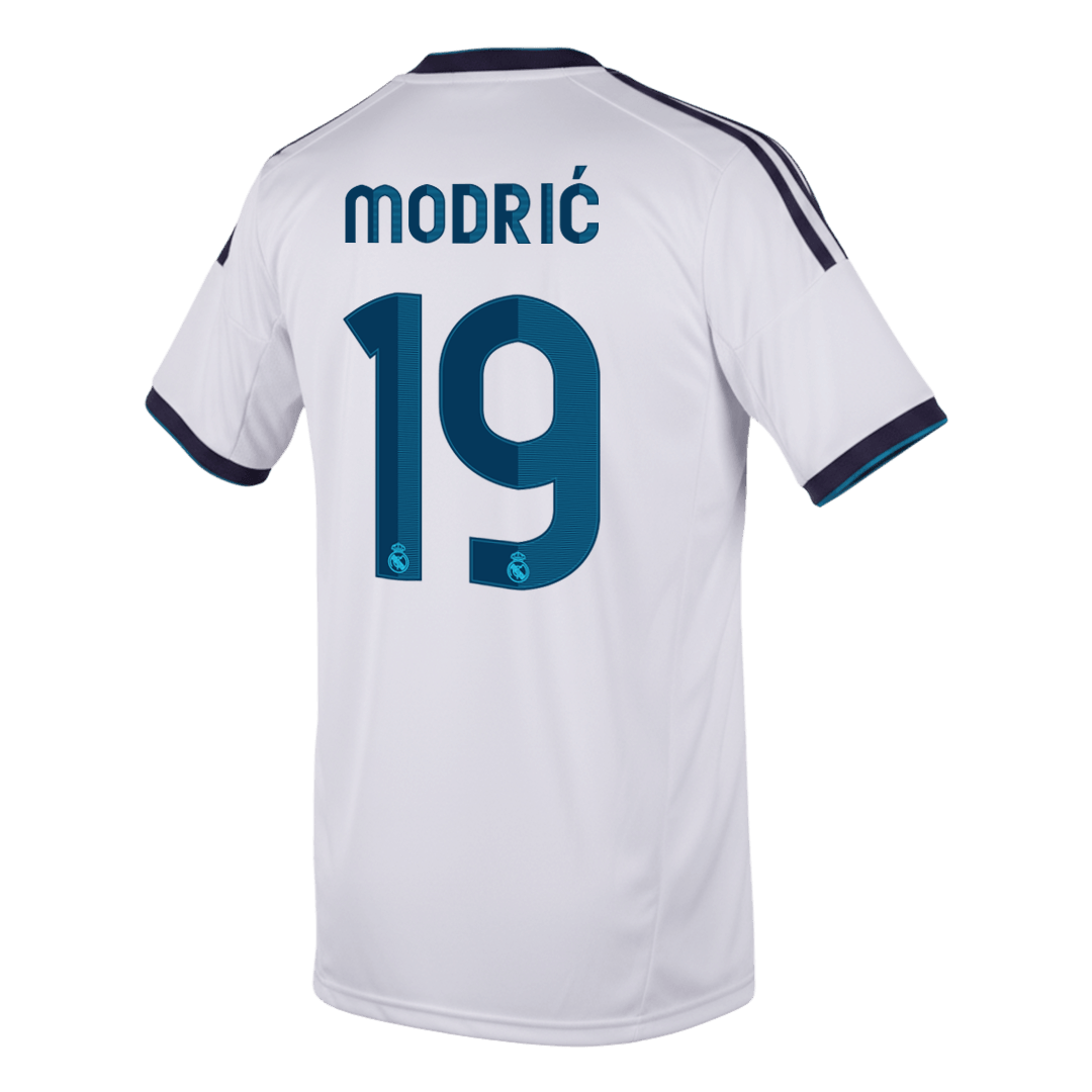 MODRIĆ #19 Retro 2012/13 Real Madrid Home Soccer Jersey White