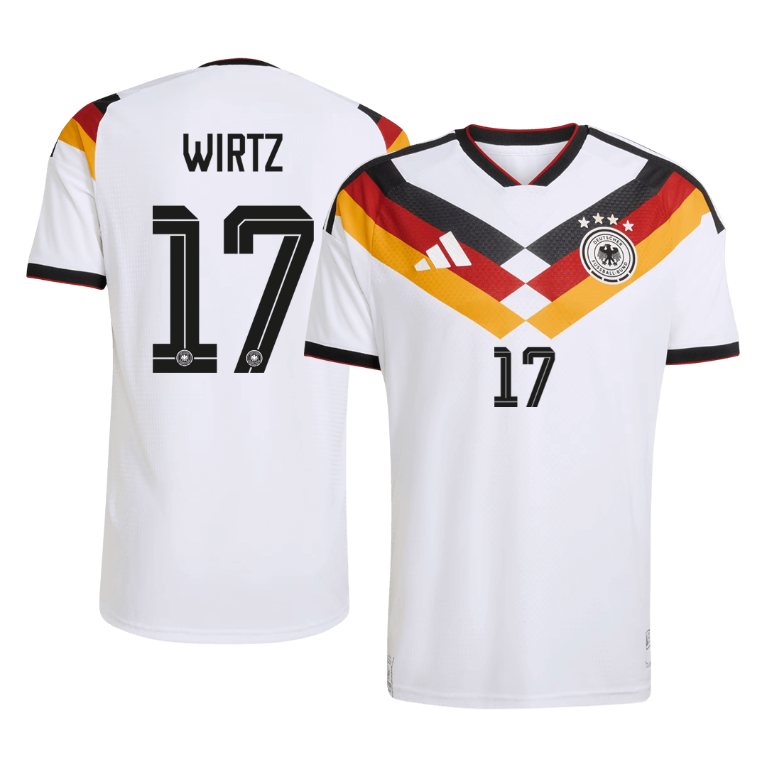 Germany WIRTZ #17 Home Soccer Jersey Authentic 2026 - Football Shirt | SmartJerseys | Official Quality