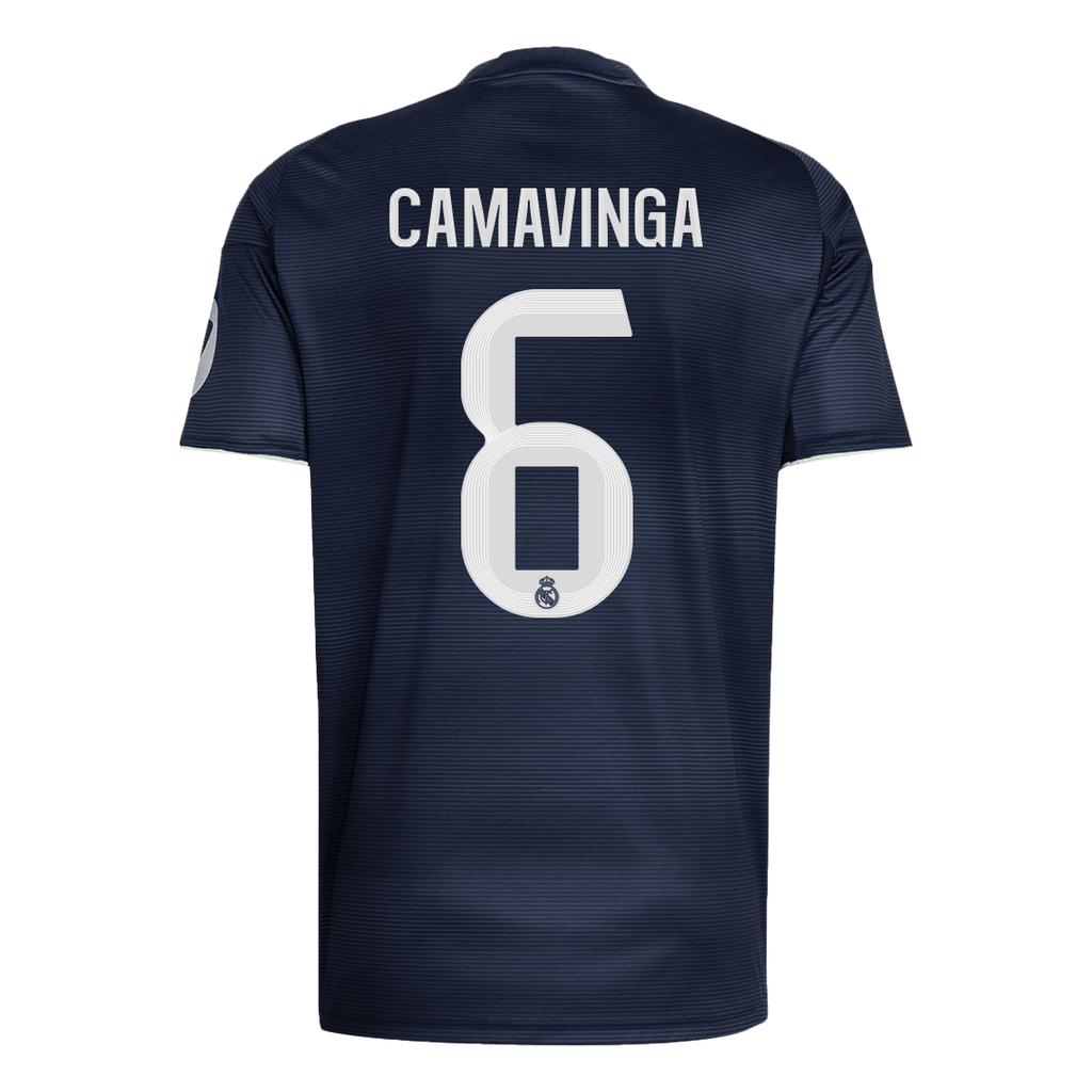 Camiseta de fútbol visitante del Real Madrid CAMAVINGA #6 2025/26