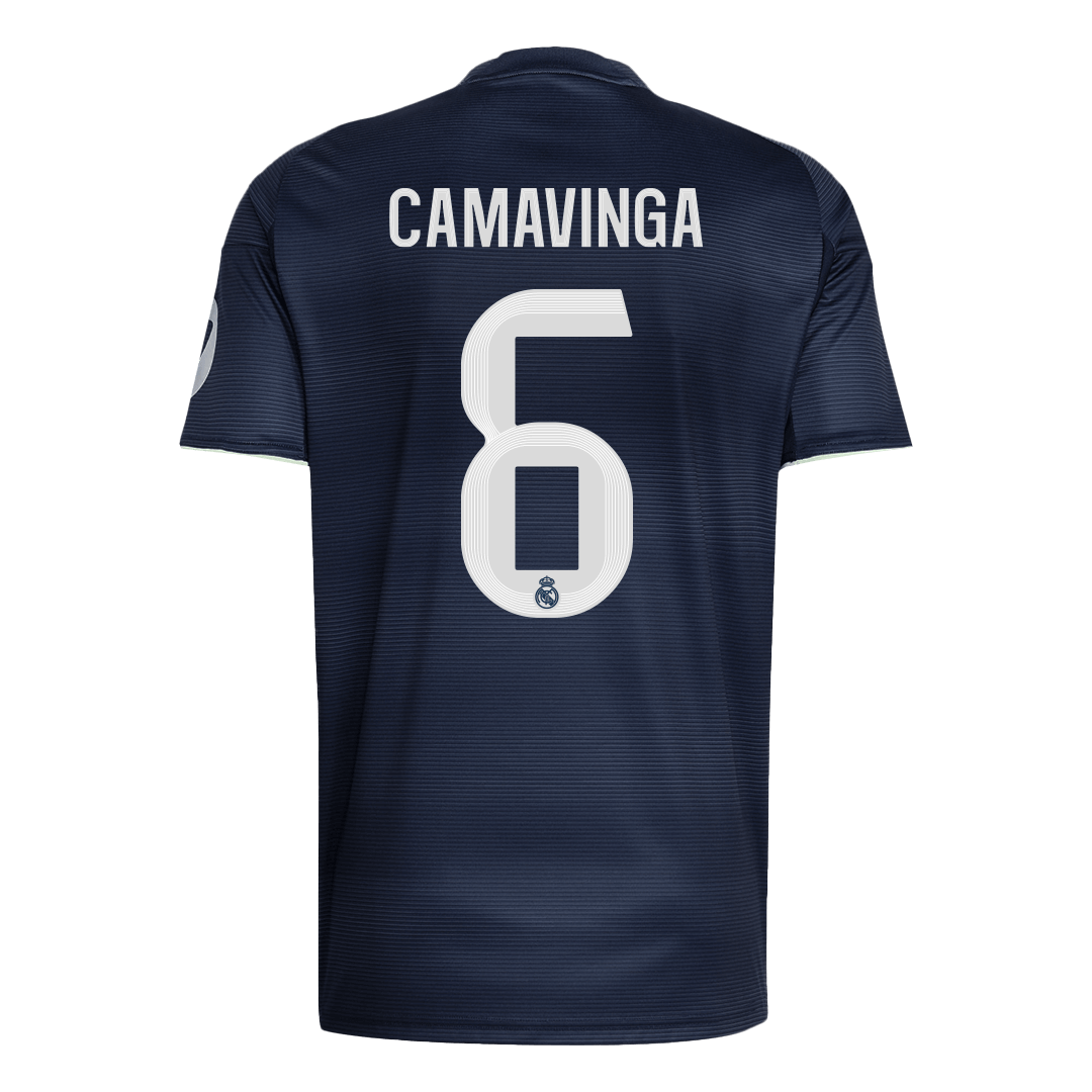 Camiseta de fútbol visitante del Real Madrid CAMAVINGA #6 2025/26