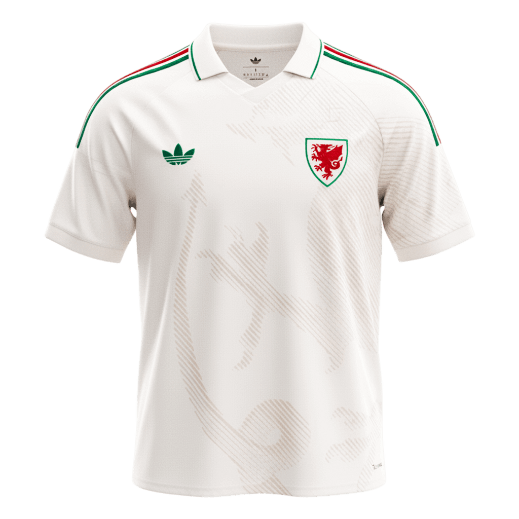 Wales Away Soccer Jersey World Cup 2026 White