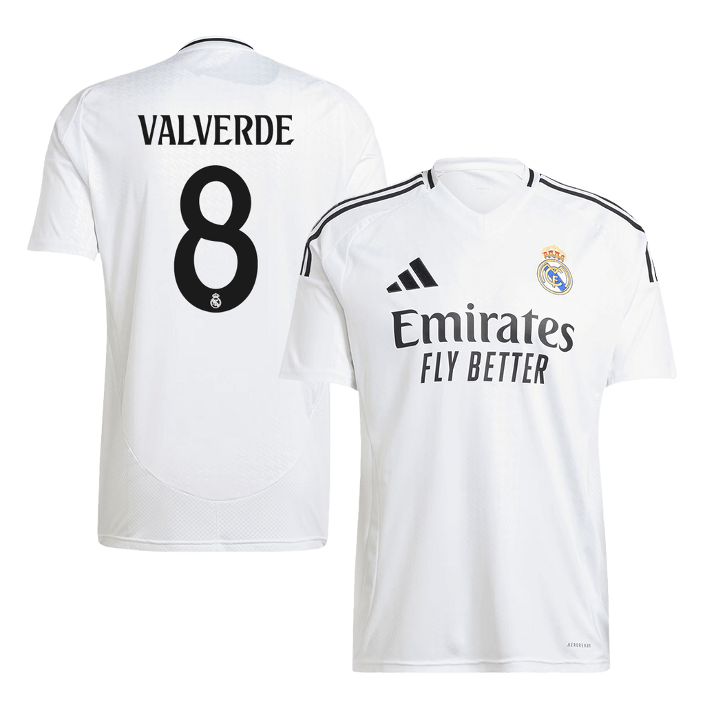 Real Madrid VALVERDE #8 Home Jersey 2024/25 - Football Shirt | SmartJerseys | Official Quality