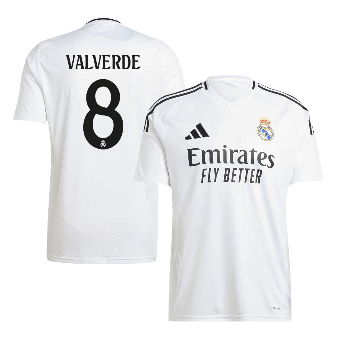 Real Madrid VALVERDE #8 Home Jersey 2024/25 - Football Shirt | SmartJerseys | Official Quality
