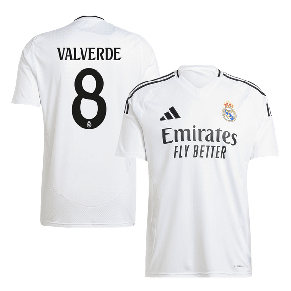 Real Madrid VALVERDE #8 Home Jersey 2024/25 - Football Shirt | SmartJerseys | Official Quality