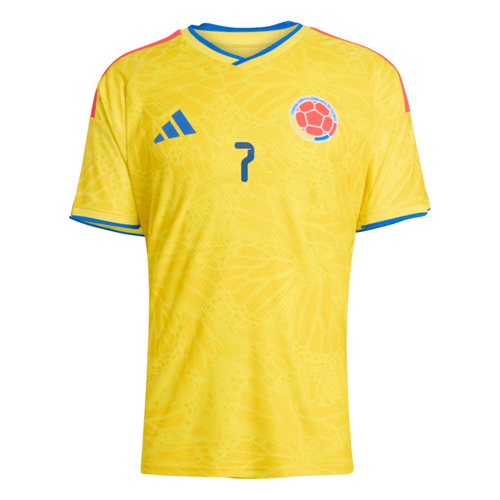 Colombia LUIS DíAZ #7 Home Soccer Jersey Authentic 2026
