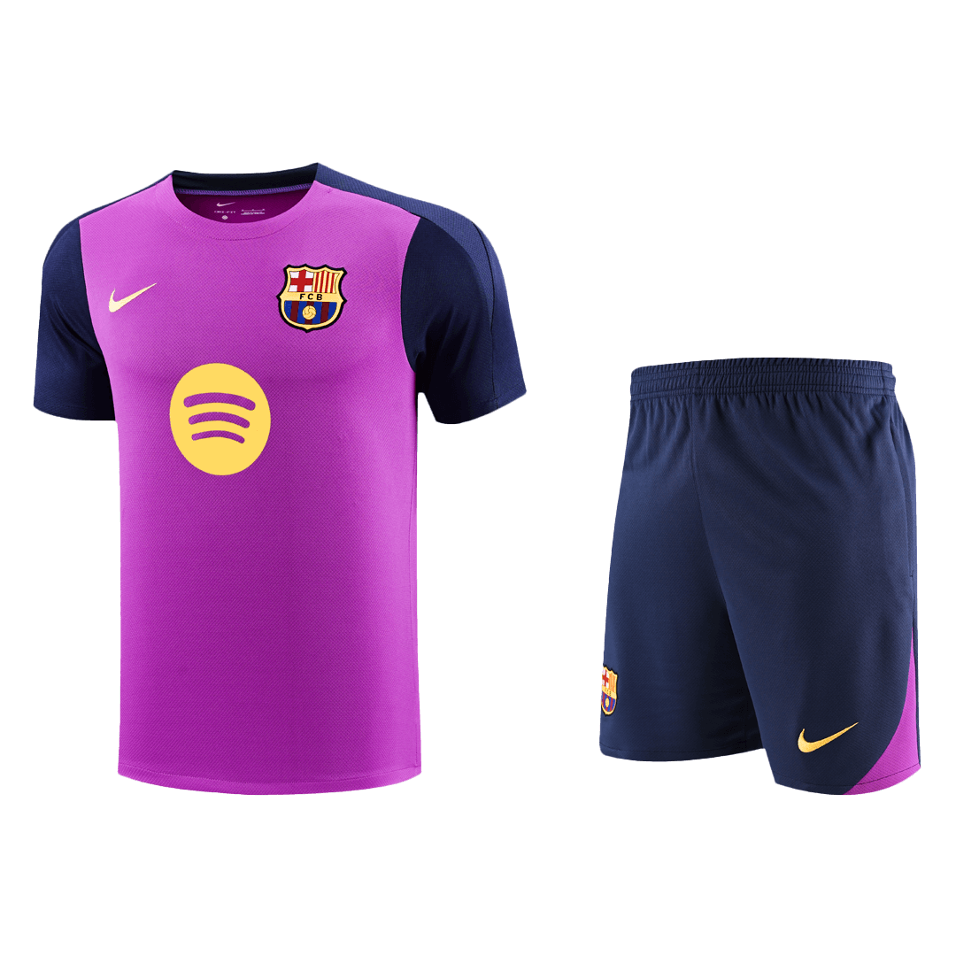 Barcelona Pre-Match Training Soccer Jersey 2025/26 - Purple