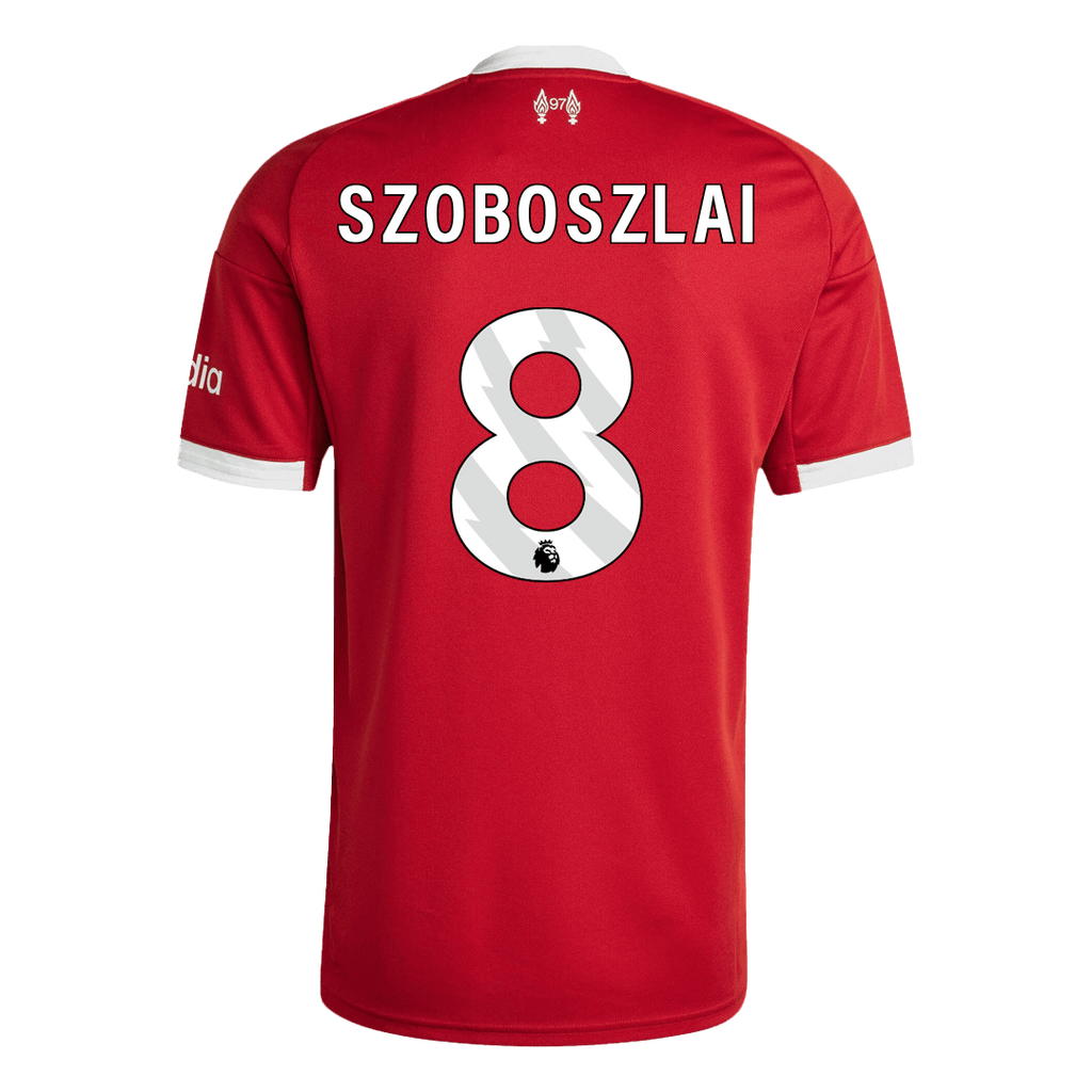 Liverpool SZOBOSZLAI #8 Home Soccer Jersey 2025/26