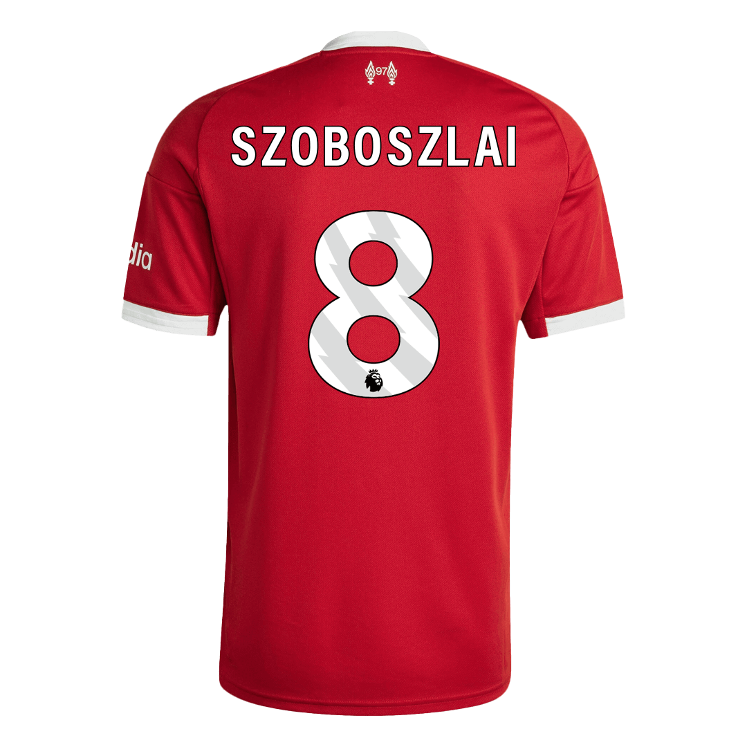 Liverpool SZOBOSZLAI #8 Home Soccer Jersey 2025/26