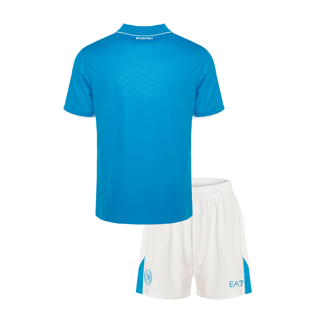 Camiseta de fútbol local del Napoli 2024/25 para niños (camiseta y pantalón corto)