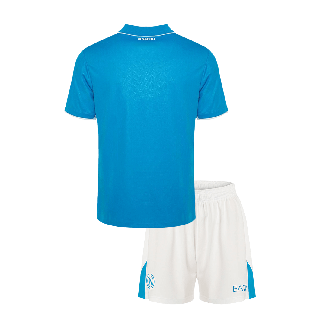 Camiseta de fútbol local del Napoli 2024/25 para niños (camiseta y pantalón corto)