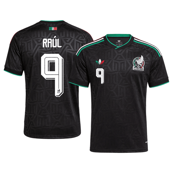 RAÚL #9 Mexico Third Soccer Jersey World Cup 2026 Black - black front view - SmartJerseys