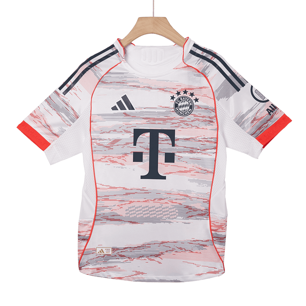 UPAMECANO #2 Authentic Bayern Munich Away Soccer Jersey 2025/26 White