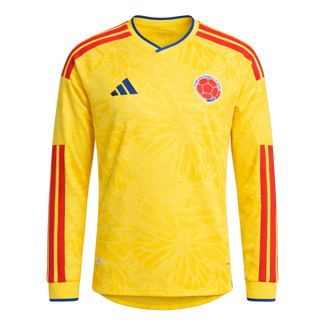 Colombia Long Sleeve Home Soccer Jersey 2026