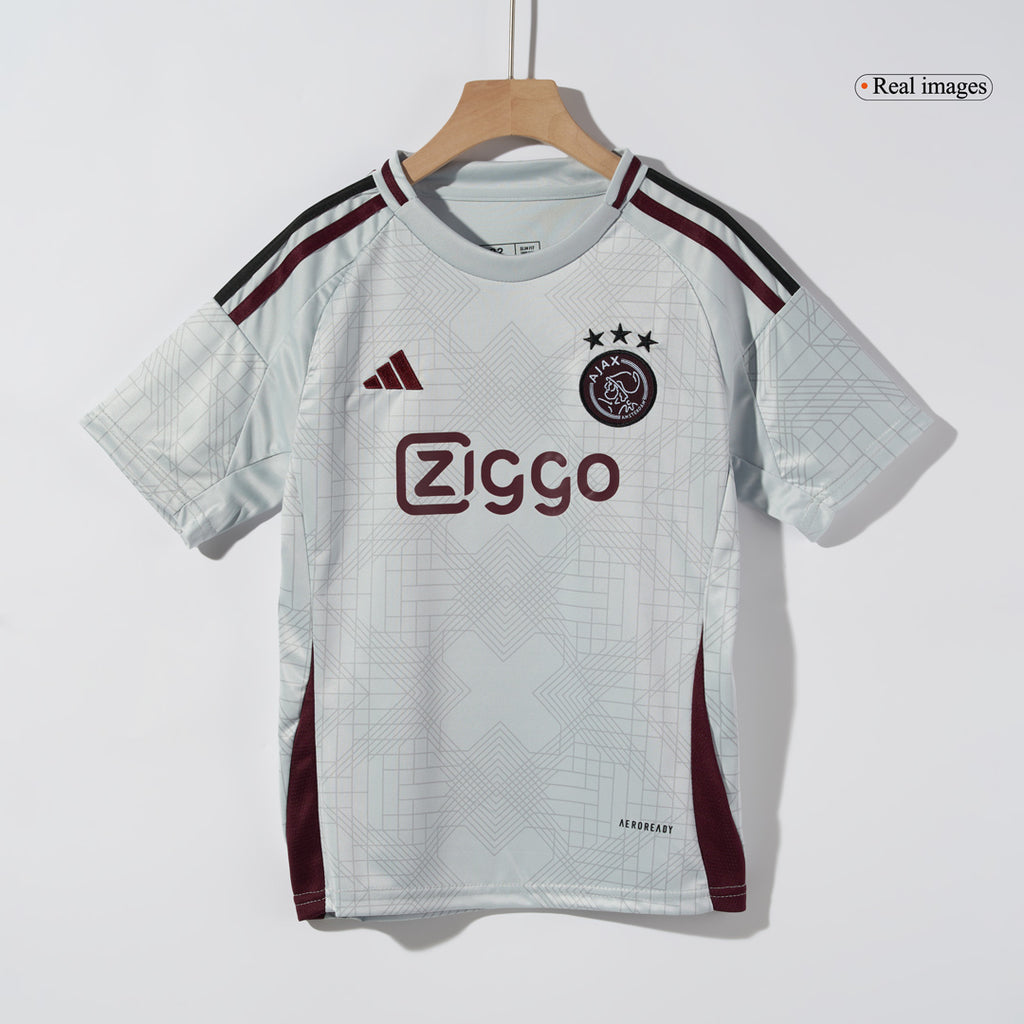 Kid's Ajax Third Away Soccer Jersey Kit(Jersey+Shorts) 2024/25