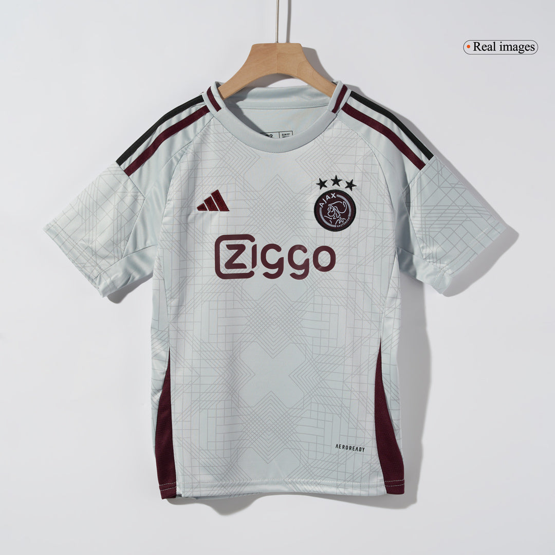 2024/25 Kid's Ajax Third Away Soccer Jersey Kit(Jersey+Shorts)
