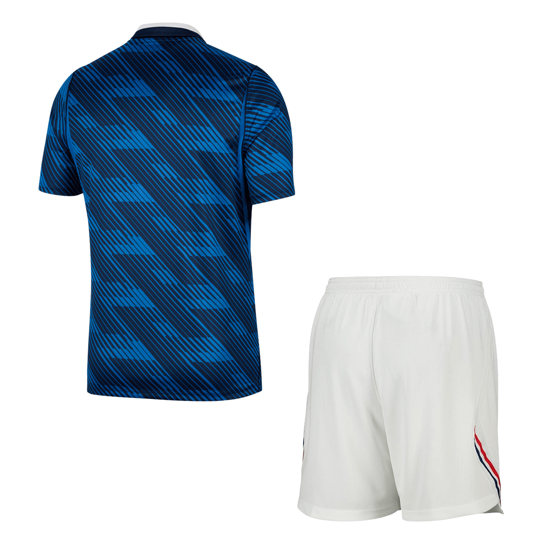 France Home Soccer Jersey Kit (Jersey+Shorts) World Cup 2026 Blue&White