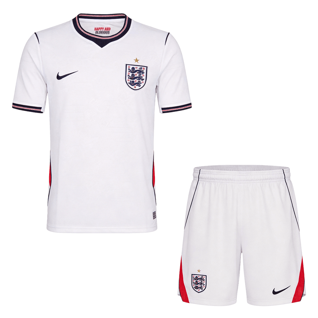England Home Soccer Jersey Kit (Jersey+Shorts) World Cup 2026 White