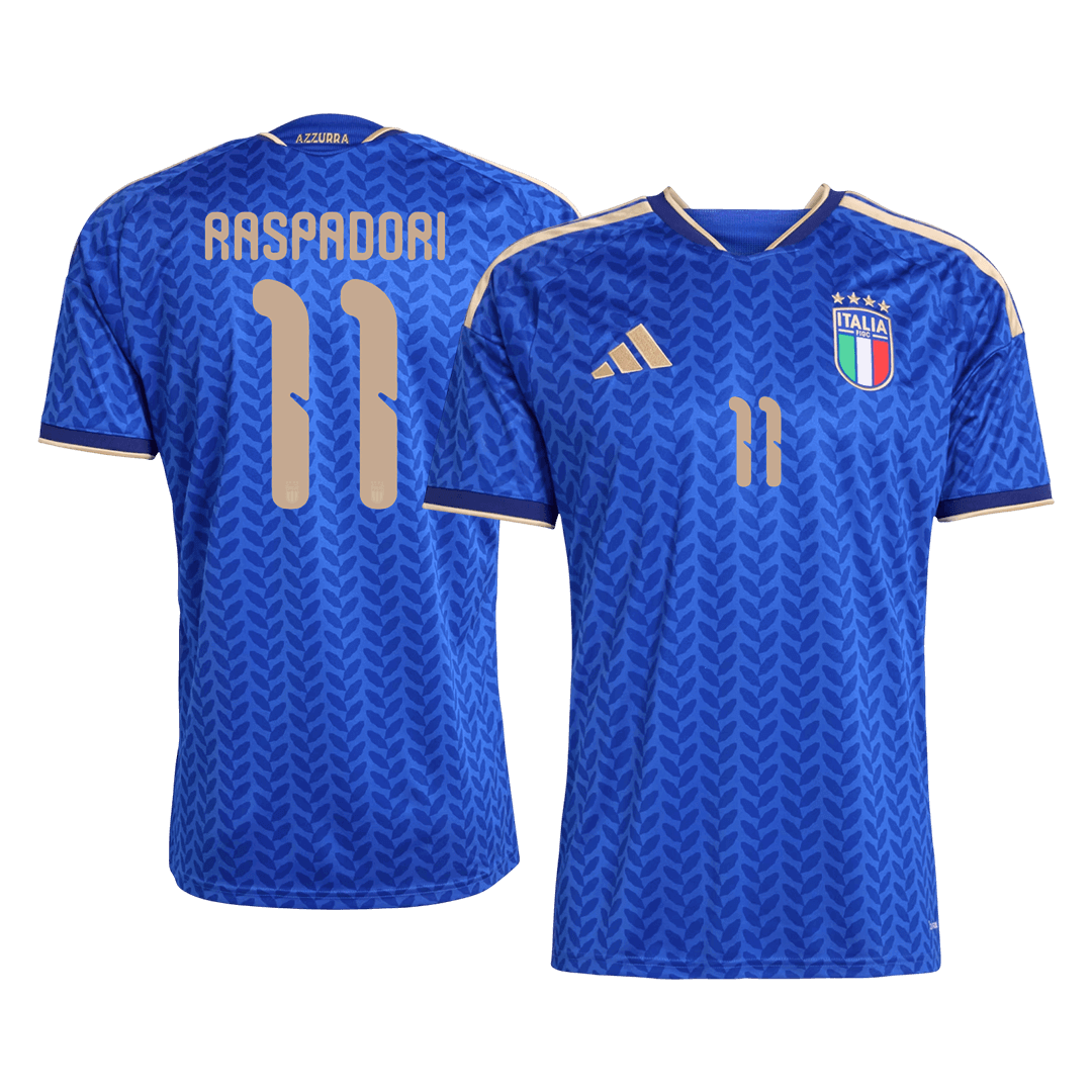 RASPADORI #11 Italy Home Soccer Jersey World Cup 2026 Blue - Football Shirt | SmartJerseys | Official Quality