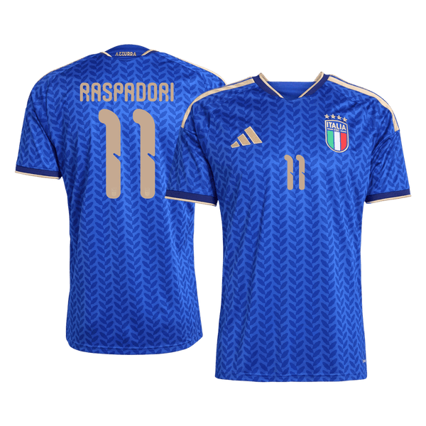 RASPADORI #11 Italy Home Soccer Jersey World Cup 2026 Blue - Football Shirt | SmartJerseys | Official Quality