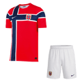 Norway Home Soccer Jersey Kit (Jersey+Shorts) World Cup 2026 Red&White