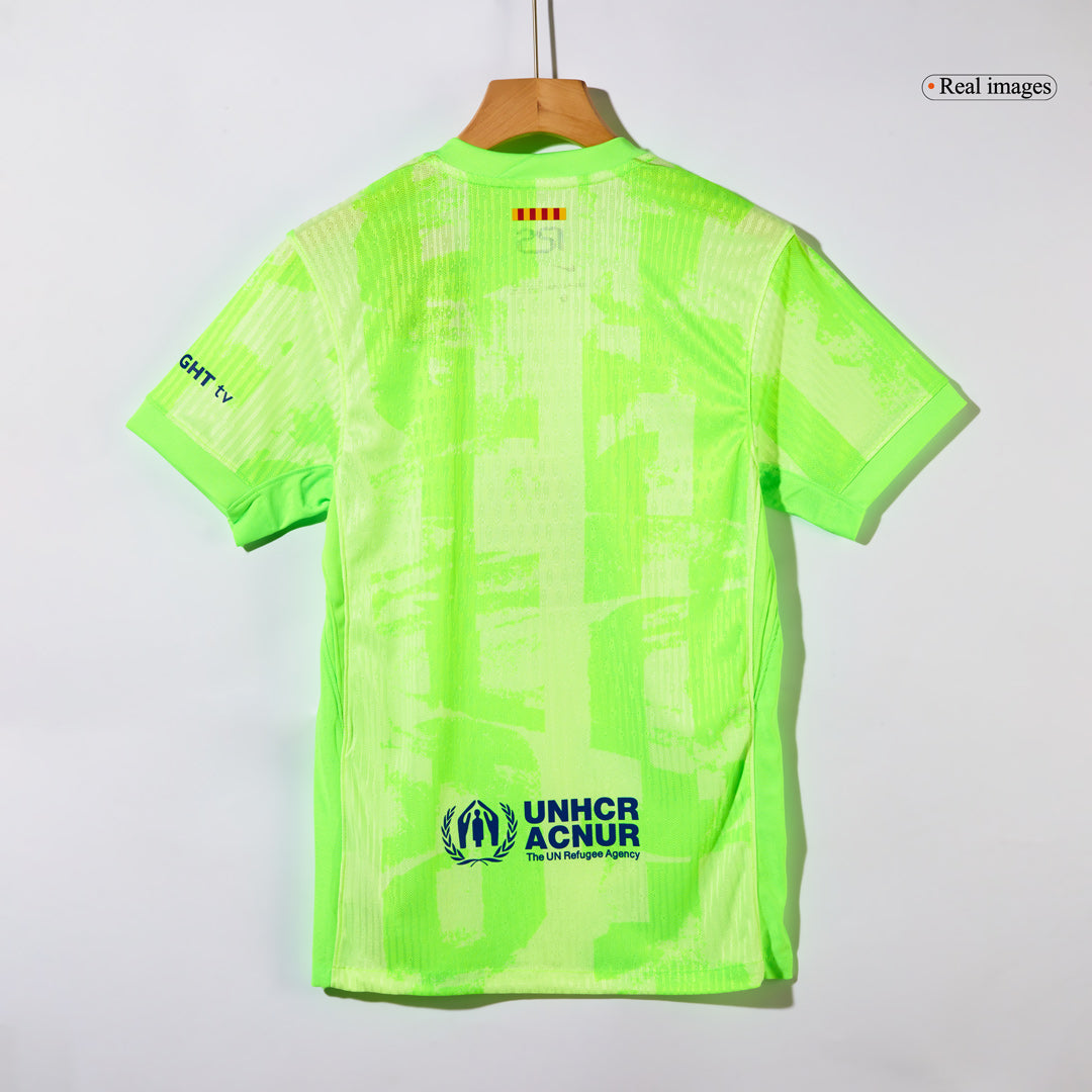 Camiseta de fútbol de visitante del Barcelona 2024/25 (logotipo de Spotify sin texto)