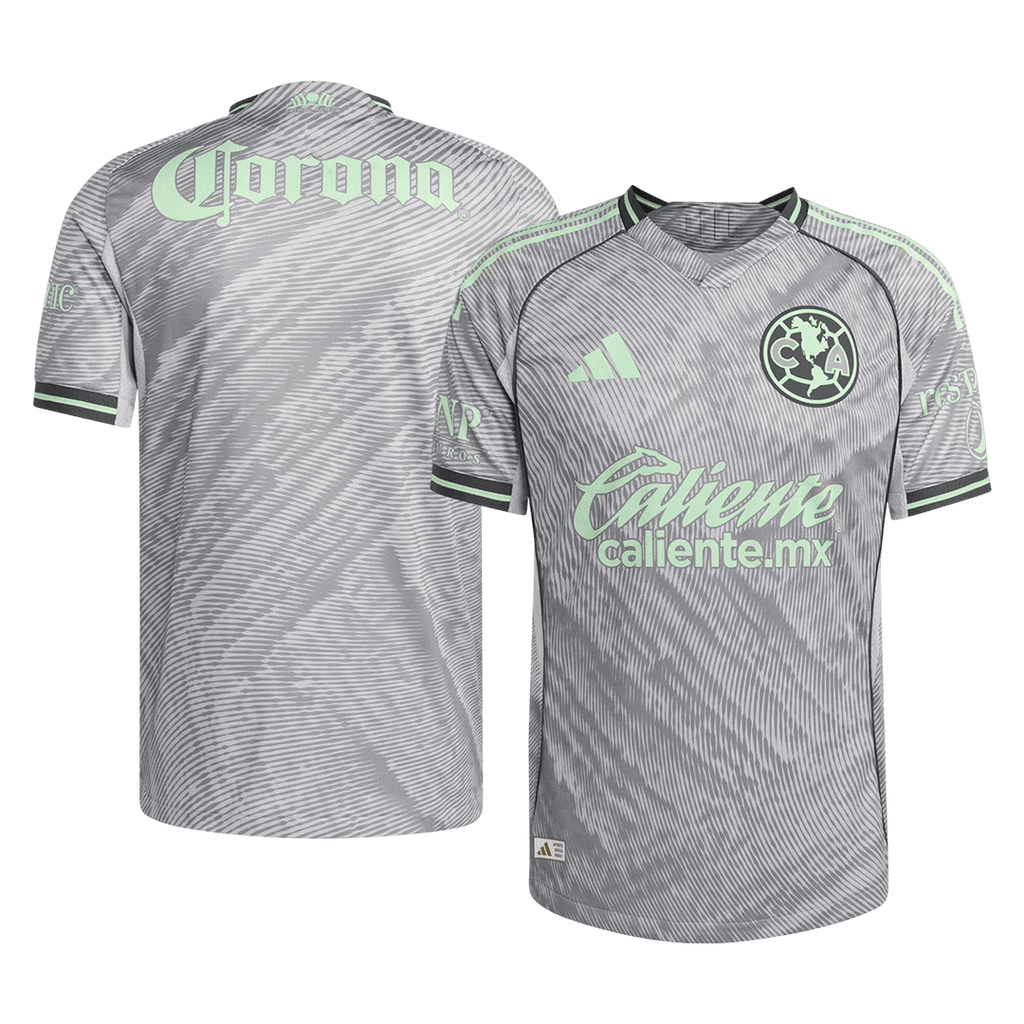 Camiseta de fútbol del Club América 25/26, versión jugador, color gris