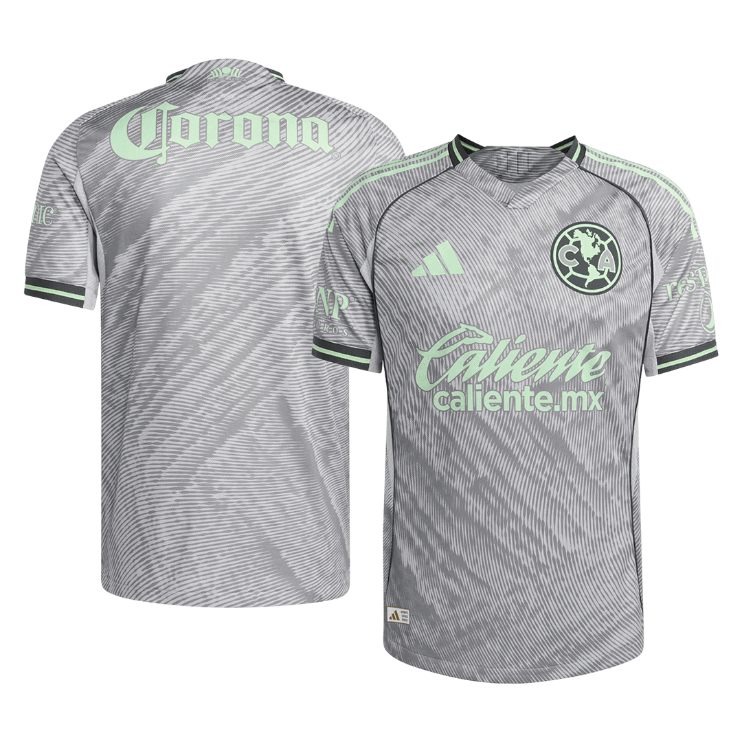 Camiseta de fútbol del Club América 25/26, versión jugador, color gris