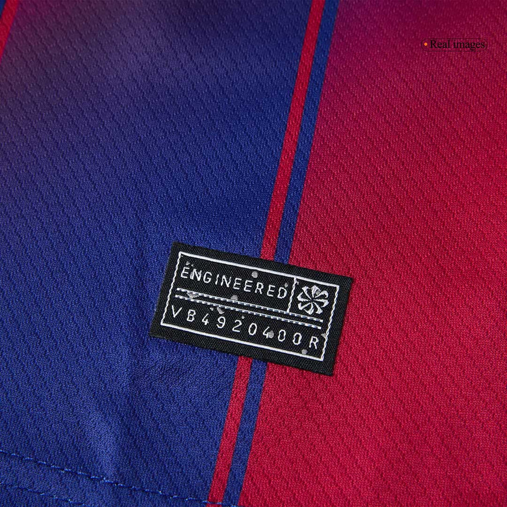 Camiseta de fútbol local del Barcelona 2025/26 para niños (camiseta y pantalón corto)