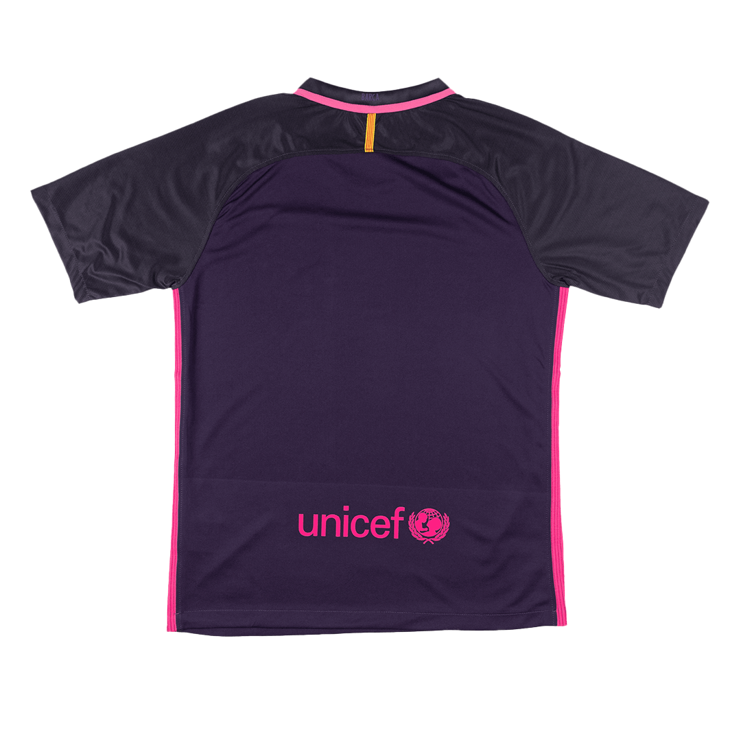 Camiseta de fútbol retro de visitante del Barcelona 2016/17