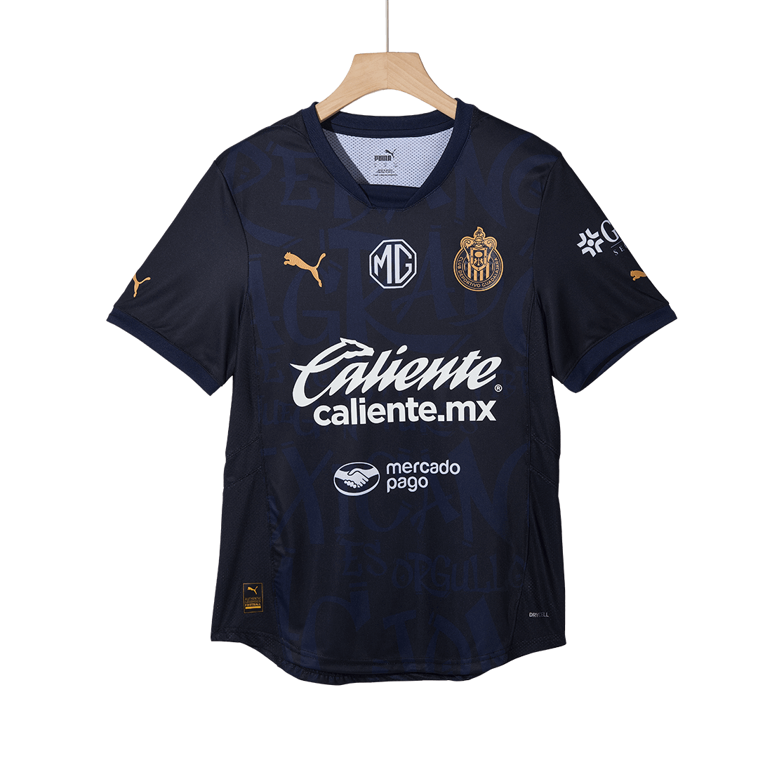 Camiseta de fútbol de visitante de Chivas, auténtica, 2024/25