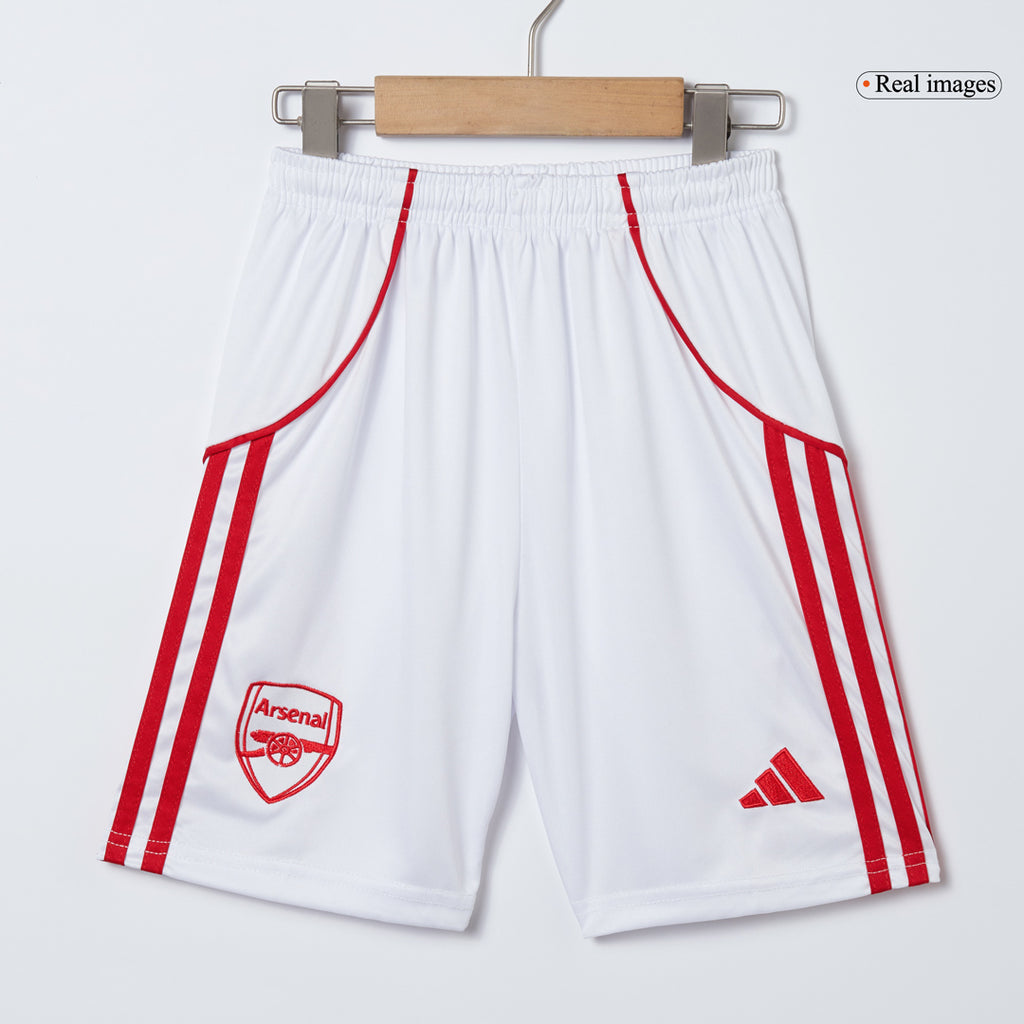 Kid's Arsenal Home Soccer Jersey Kit(Jersey+Shorts) 2025/26 Red