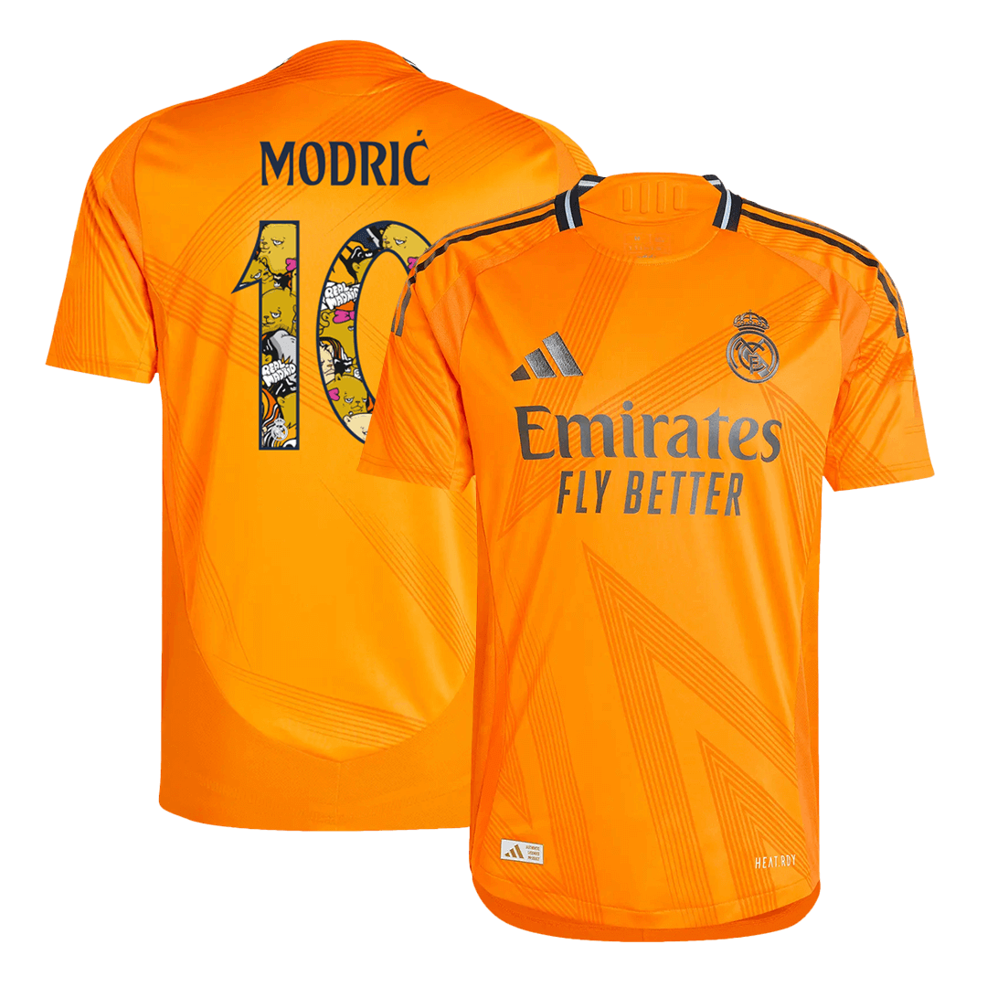 Real Madrid MODRIĆ #10 Away Jersey Authentic 2024/25 - Bear Champ Font - Football Shirt | SmartJerseys | Official Quality