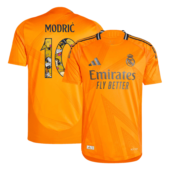 Real Madrid MODRIĆ #10 Away Jersey Authentic 2024/25 - Bear Champ Font - Football Shirt | SmartJerseys | Official Quality