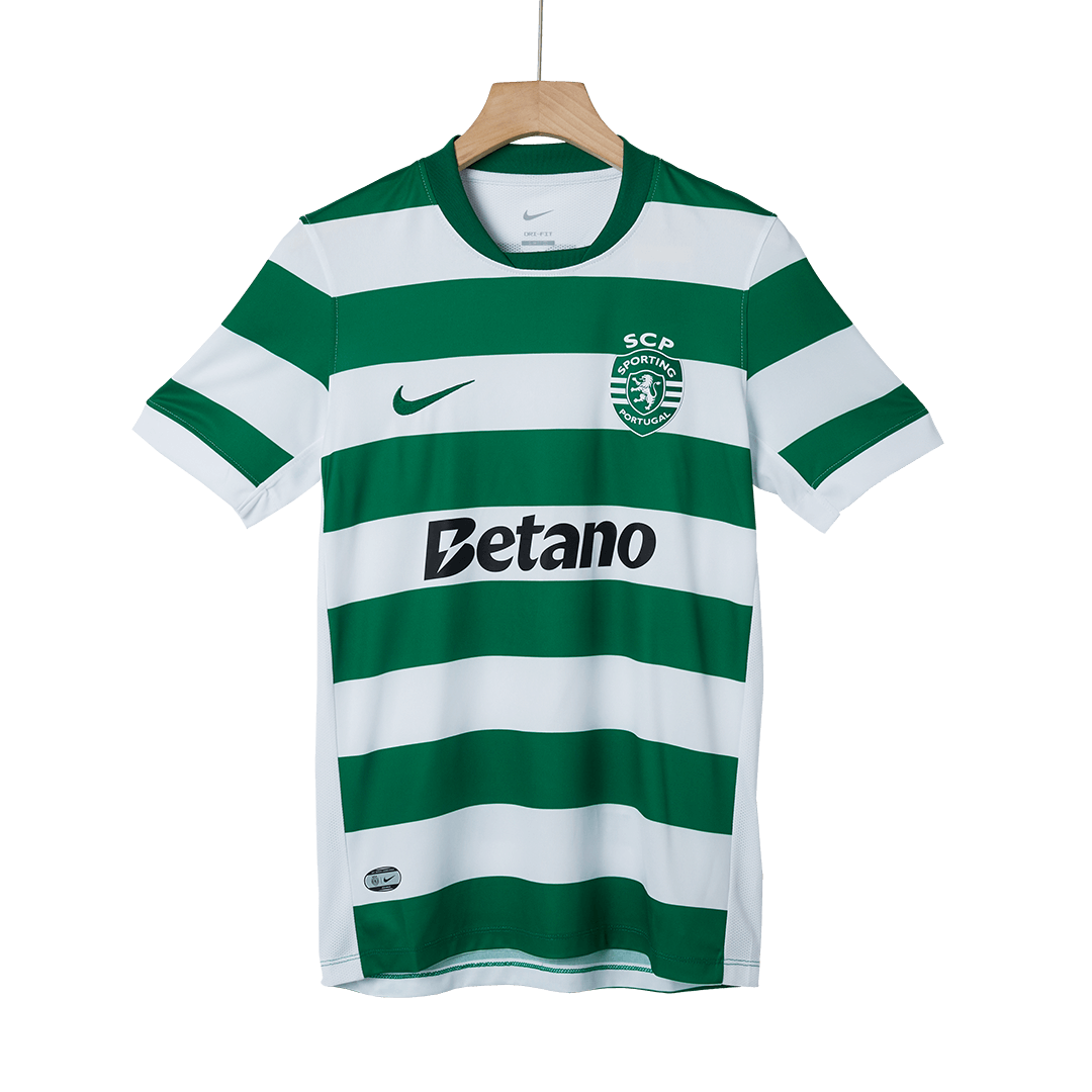 Camiseta de fútbol local del Sporting CP 25/26 verde y blanco