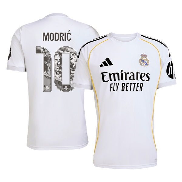 Real Madrid MODRIĆ Special #10 Home Soccer Jersey 2025/26 - Special - Football Shirt | SmartJerseys | Official Quality