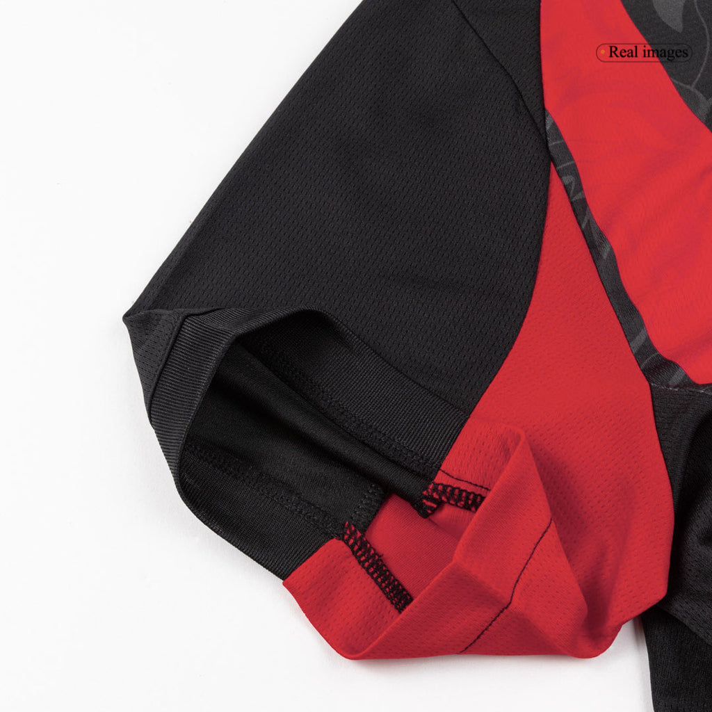 Tenue domicile de l'AC Milan (maillot + short + chaussettes) 2025/26 Rouge et Noir