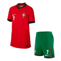 Portugal RONALDO #7 Home Jersey Kit EURO 2024 Kids(Jersey+Shorts) - Football Shirt | SmartJerseys | Official Quality