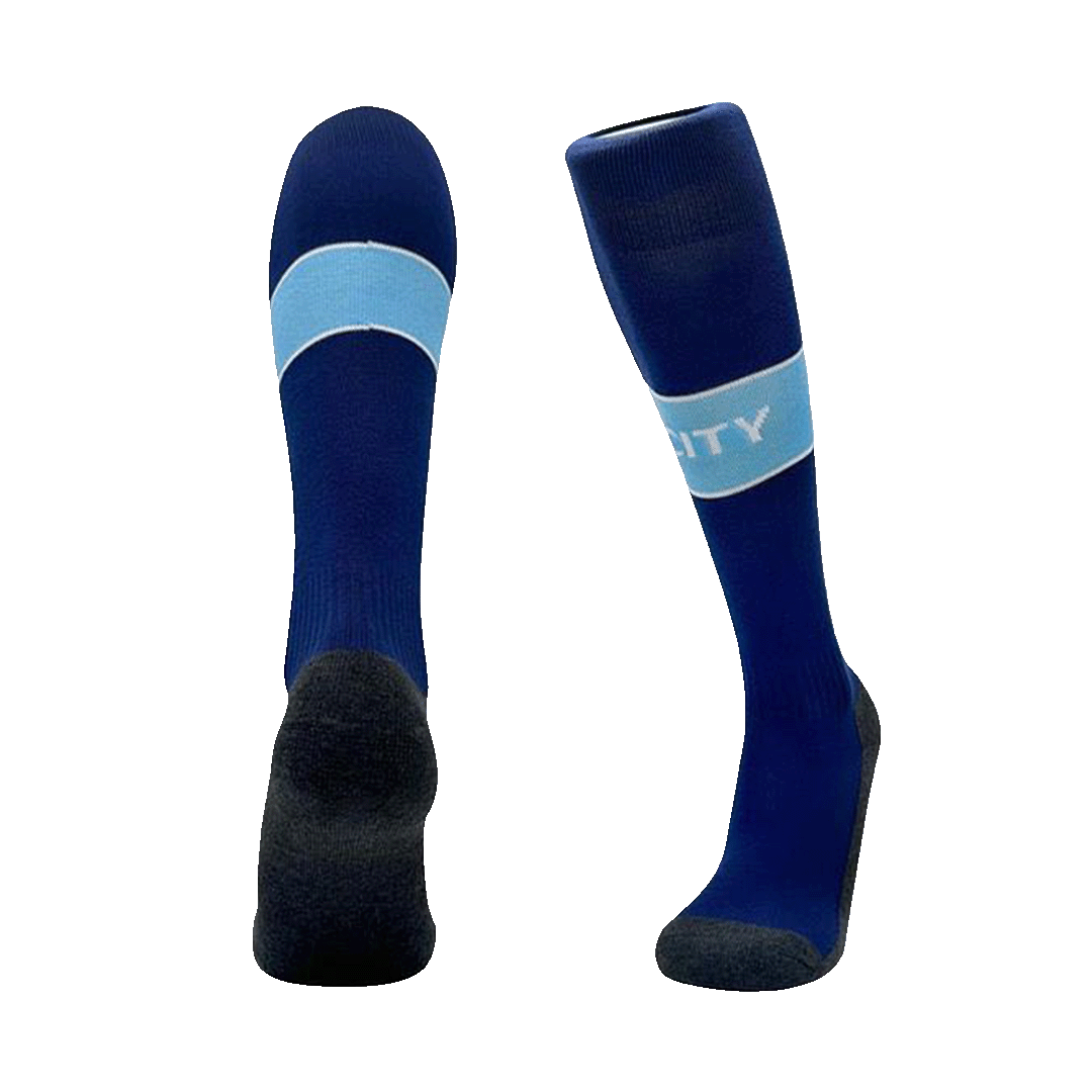 Manchester City Home Soccer Socks 2024/25 - Football Shirt | SmartJerseys | Official Quality