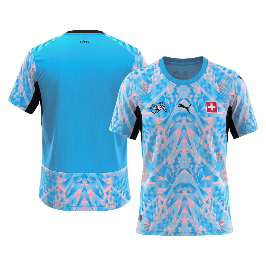 Switzerland Away Soccer Jersey World Cup 2026 Blue