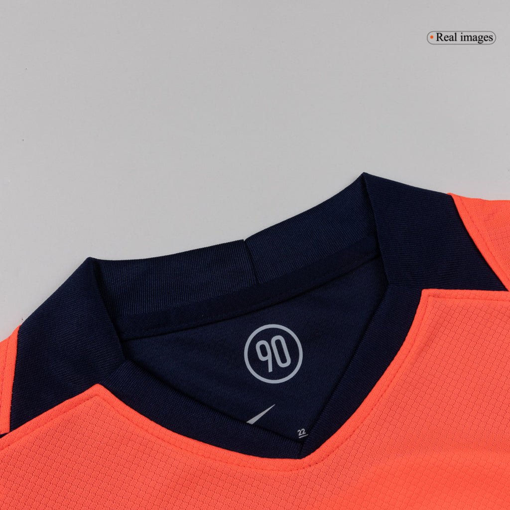 Maillot extérieur troisième du FC Barcelone pour enfant, saison 25/26, orange